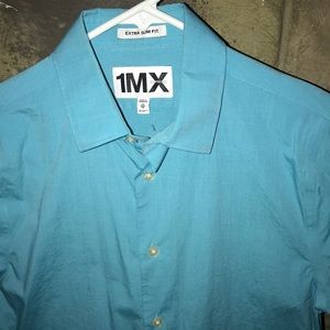 Express 1MX XS 13-13 1/2 Extra Slim Dress Shirt